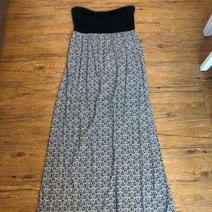 Roxy long strapless dress